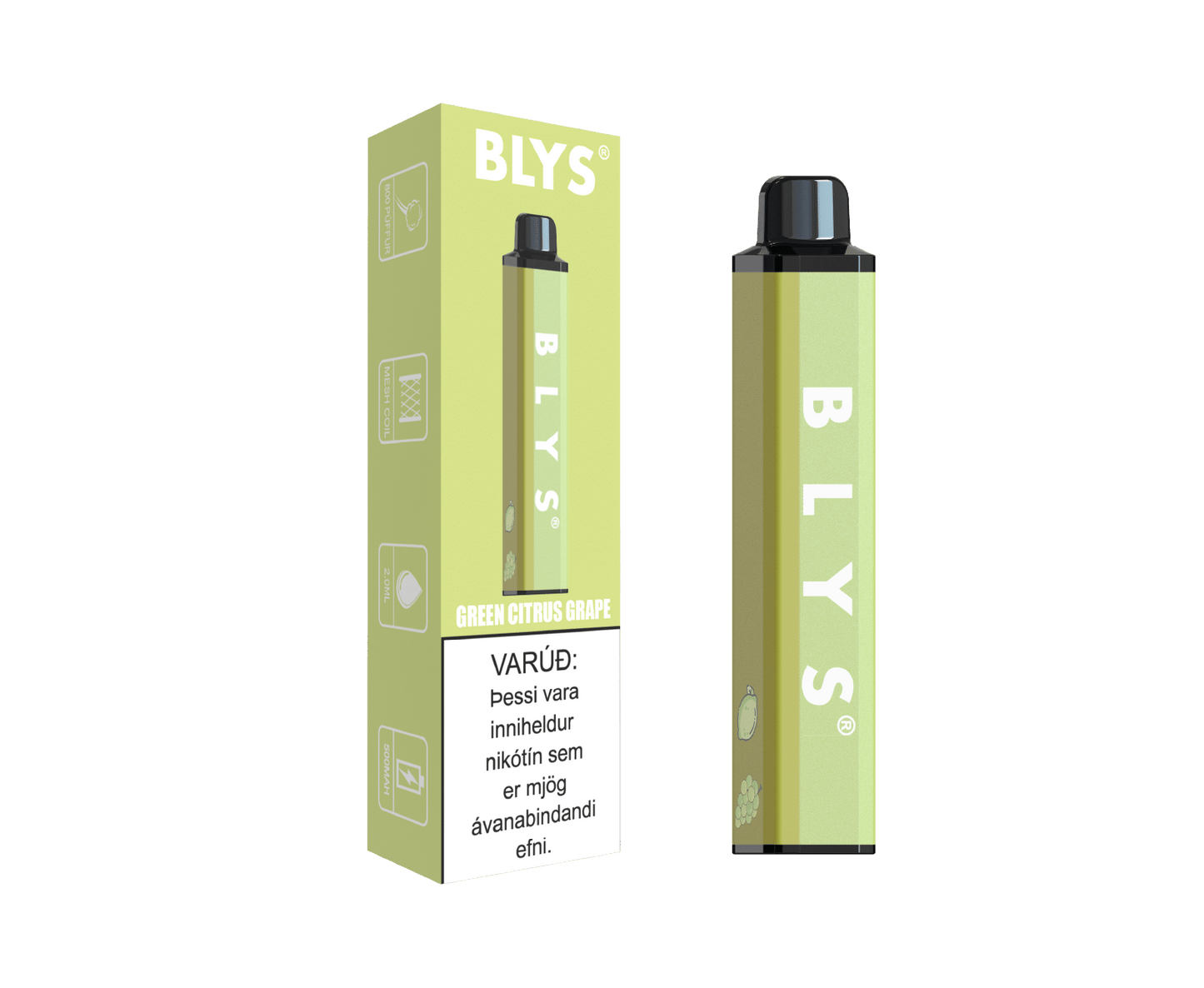 BLYS Green Citrus Grape