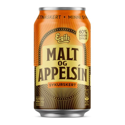 Malt & Appelsín sykurskert 330ml
